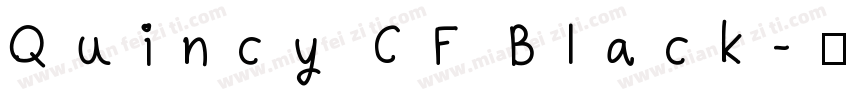 Quincy CF Black字体转换